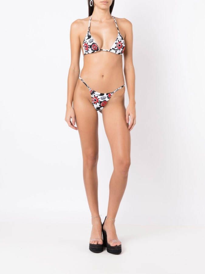 Amir Slama Bikini met bloemenprint Veelkleurig