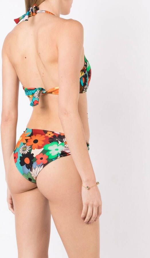 Amir Slama Bikini met bloemenprint Veelkleurig
