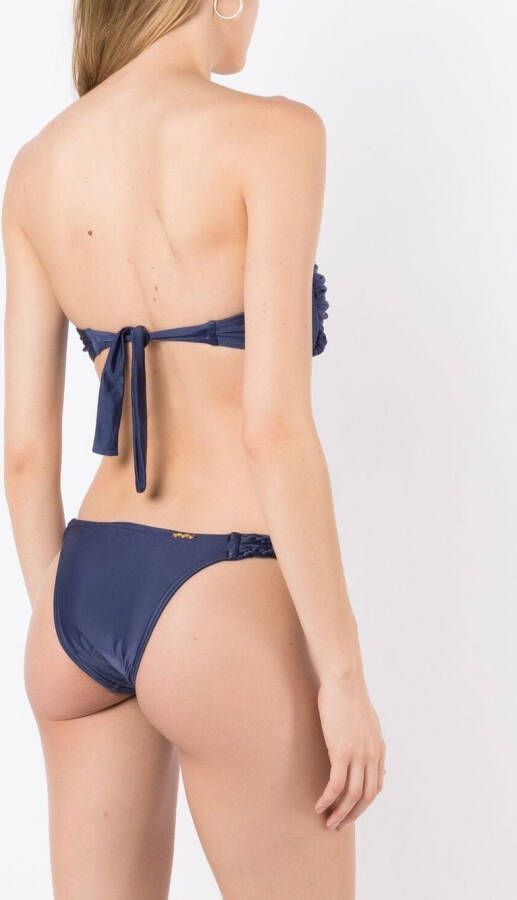 Amir Slama Bikini met gevlochten detail Blauw