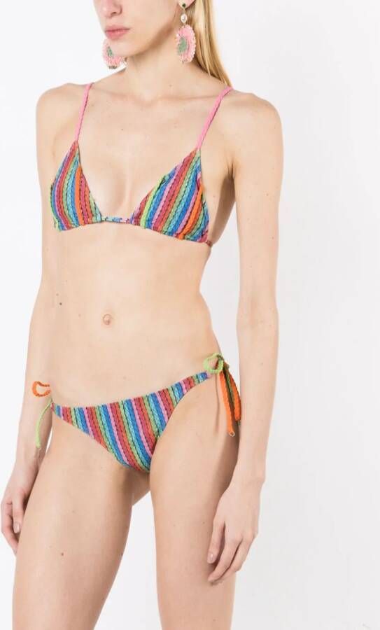 Amir Slama Bikini met gevlochten patroon Veelkleurig