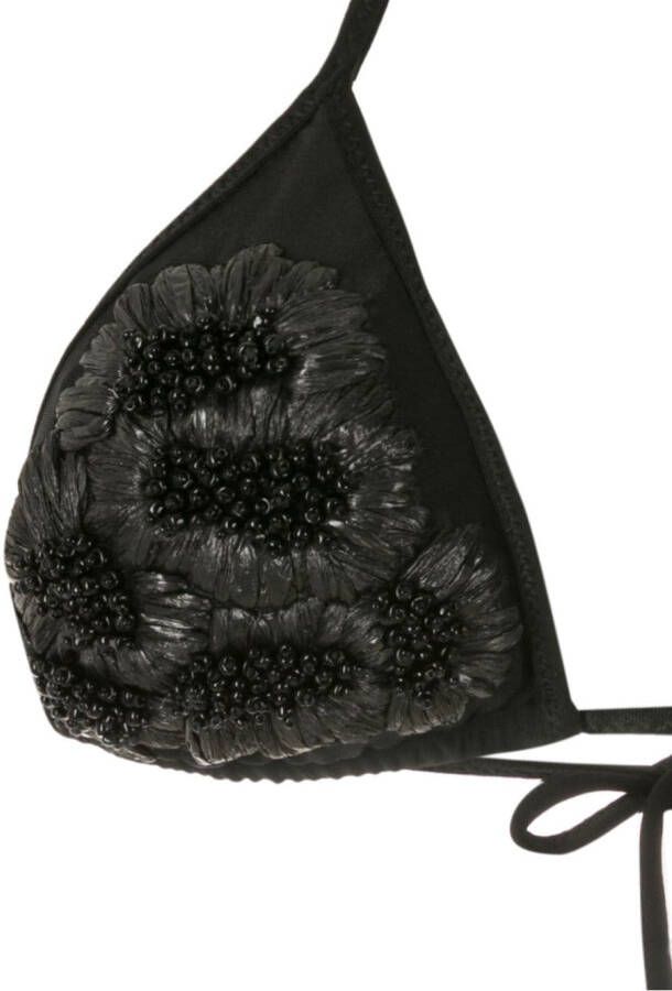 Amir Slama Bikini met kralen Zwart