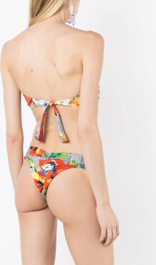 Amir Slama Bikini met paisley-print Veelkleurig