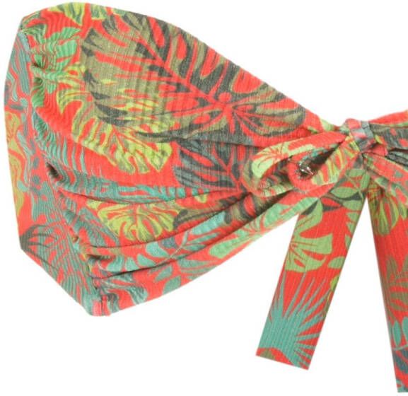 Amir Slama Bikini met palmbladprint Rood