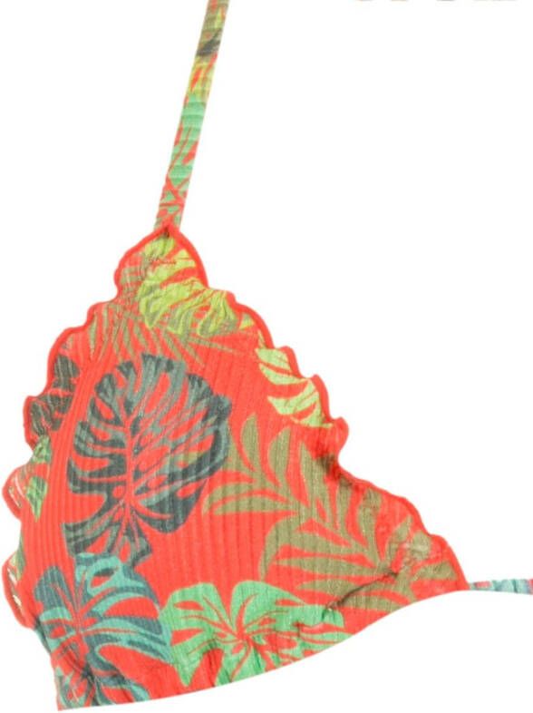 Amir Slama Bikini met palmbladprint Rood