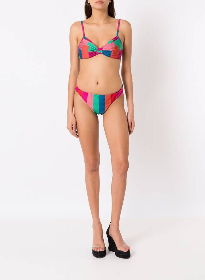 Amir Slama Bikini met patchwork Veelkleurig
