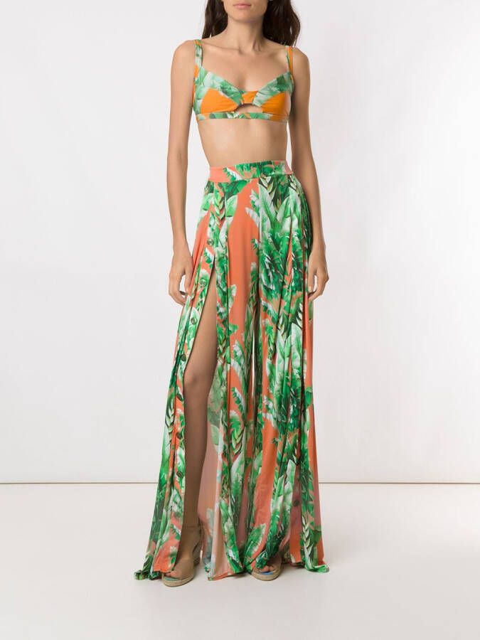 Amir Slama Bikini met print Groen
