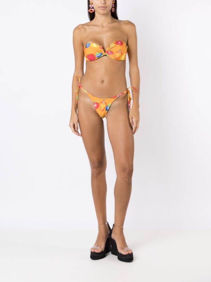 Amir Slama Bikini met print Oranje