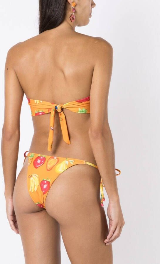 Amir Slama Bikini met print Oranje