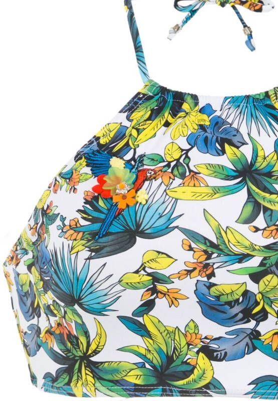 Amir Slama Bikini met print Wit
