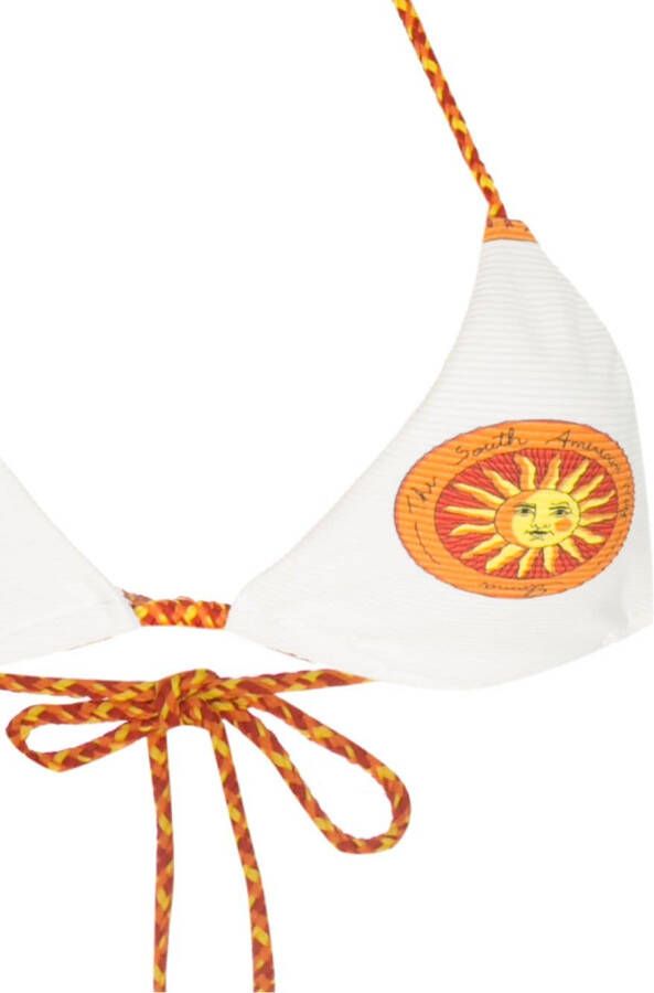 Amir Slama Bikini met print Wit