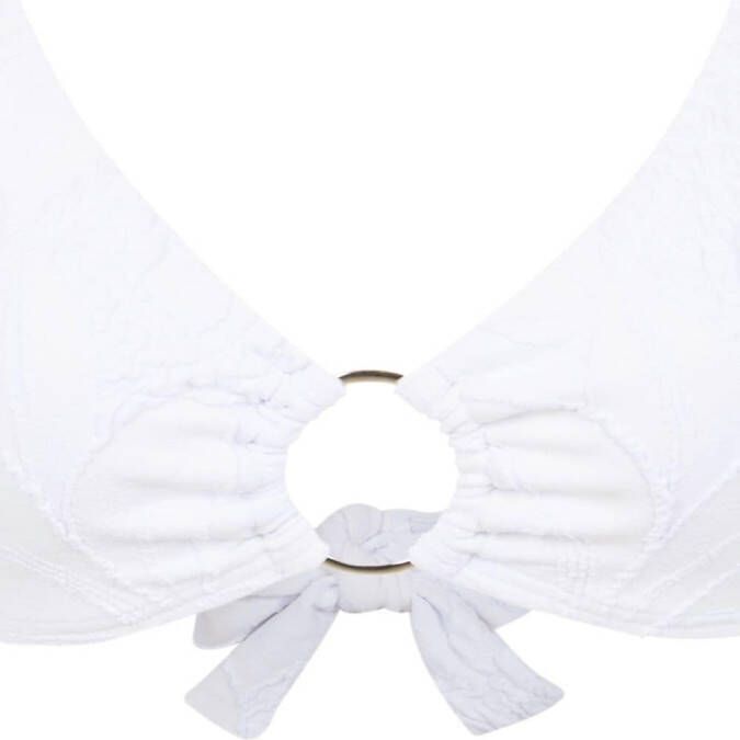 Amir Slama Bikini met textuur Wit