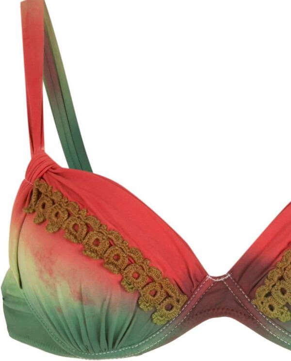 Amir Slama Bikini met tie-dye borduurwerk Veelkleurig