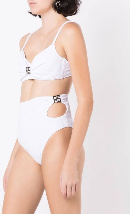 Amir Slama Bikini met uitgesneden detail Wit