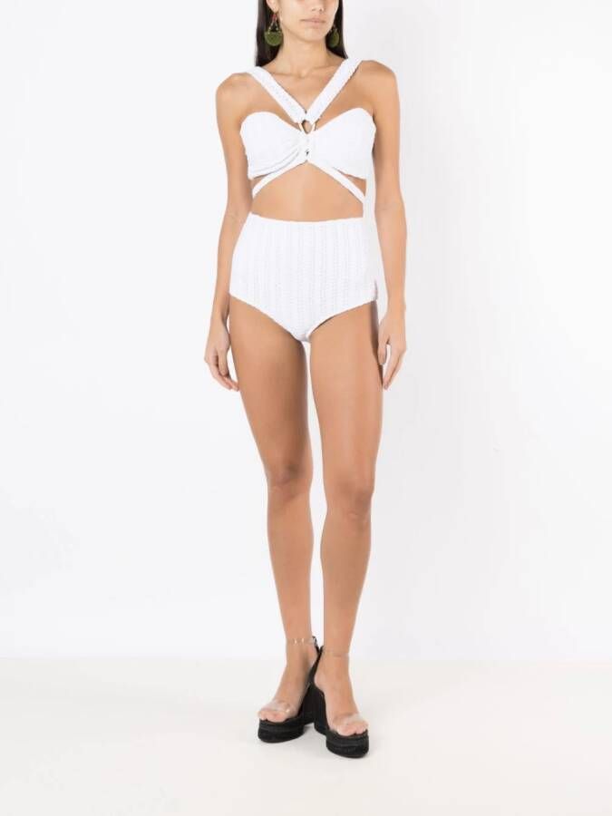 Amir Slama Bikini met V-hals Wit