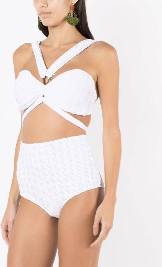 Amir Slama Bikini met V-hals Wit