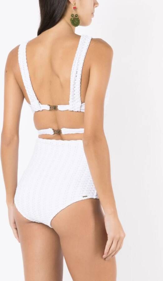 Amir Slama Bikini met V-hals Wit