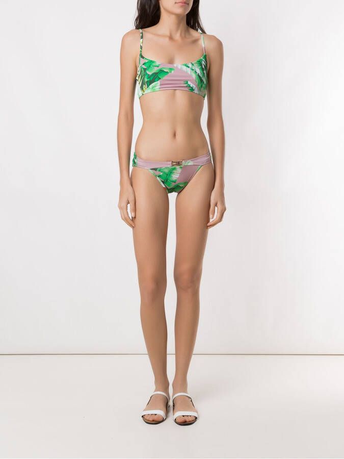 Amir Slama Bikini set met print Groen