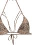 Amir Slama bikini-top met bedrukte triangeljes Bruin - Thumbnail 4
