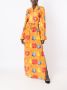 Amir Slama Blouse met fruitprint Oranje - Thumbnail 2