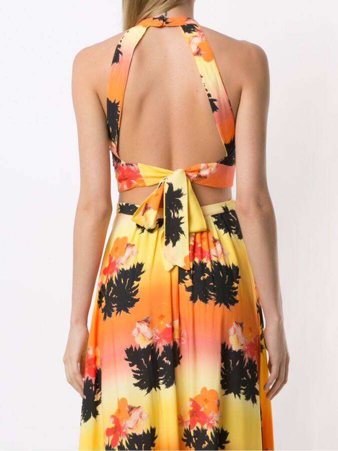 Amir Slama Blouse met halternek Veelkleurig
