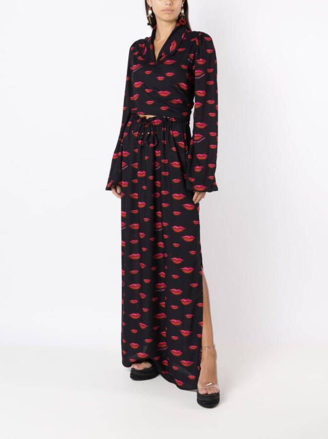 Amir Slama Blouse met lange mouwen Zwart
