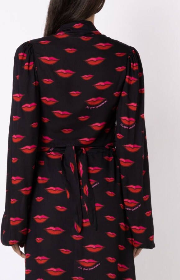 Amir Slama Blouse met lange mouwen Zwart