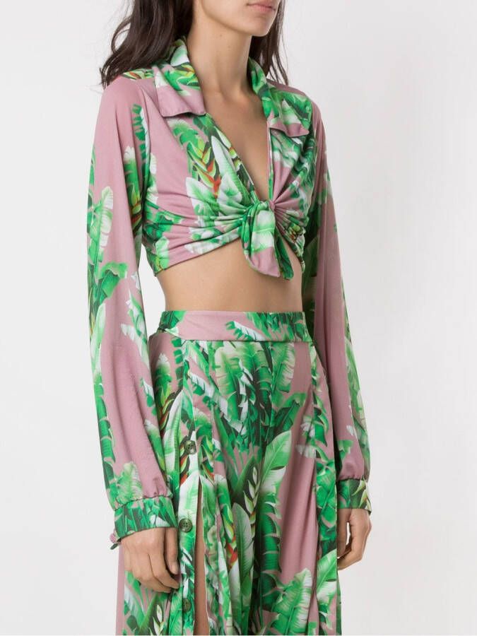 Amir Slama Cropped top Groen