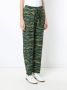 Amir Slama elastische broek met trekkoord Groen - Thumbnail 3