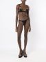 Amir Slama Bikini met bloemenapplicatie Zwart - Thumbnail 2