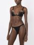 Amir Slama Bikini met bloemenapplicatie Zwart - Thumbnail 3