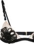 Amir Slama Bikini met bloemenapplicatie Zwart - Thumbnail 5