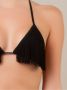 Amir Slama fringed halterneck bikini set Zwart - Thumbnail 5