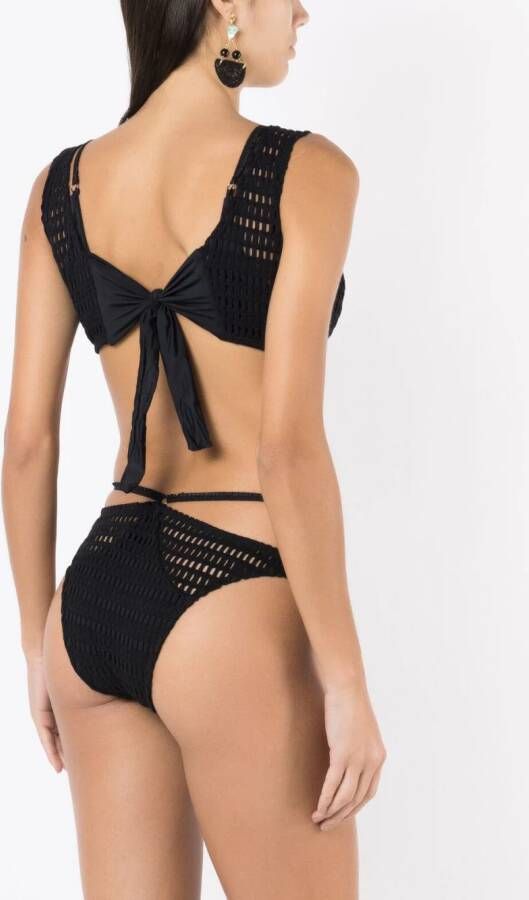 Amir Slama Gelaagde bikini Zwart