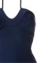 Amir Slama Gesmockt badpak Blauw - Thumbnail 4