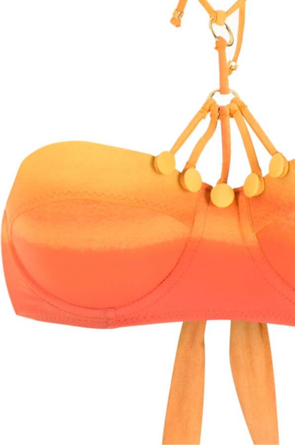 Amir Slama Gestreepte bikini Oranje