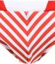 Amir Slama gestreepte zwembroek met logo Rood - Thumbnail 4