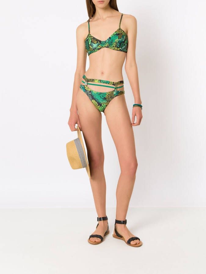 Amir Slama High waist bikini Groen