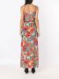 Amir Slama Maxi-jurk met bloemenprint Veelkleurig - Thumbnail 4