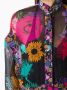 Amir Slama Maxi-jurk met bloemenprint Zwart - Thumbnail 5