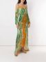 Amir Slama Maxi-jurk met print Groen - Thumbnail 2