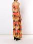 Amir Slama Maxi-jurk met print Oranje - Thumbnail 4