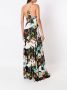 Amir Slama Maxi-jurk met print Zwart - Thumbnail 2