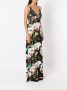 Amir Slama Maxi-jurk met print Zwart - Thumbnail 3