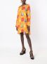 Amir Slama Midi-jurk met fruitprint Oranje - Thumbnail 2