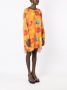 Amir Slama Midi-jurk met fruitprint Oranje - Thumbnail 3