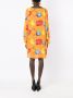 Amir Slama Midi-jurk met fruitprint Oranje - Thumbnail 4