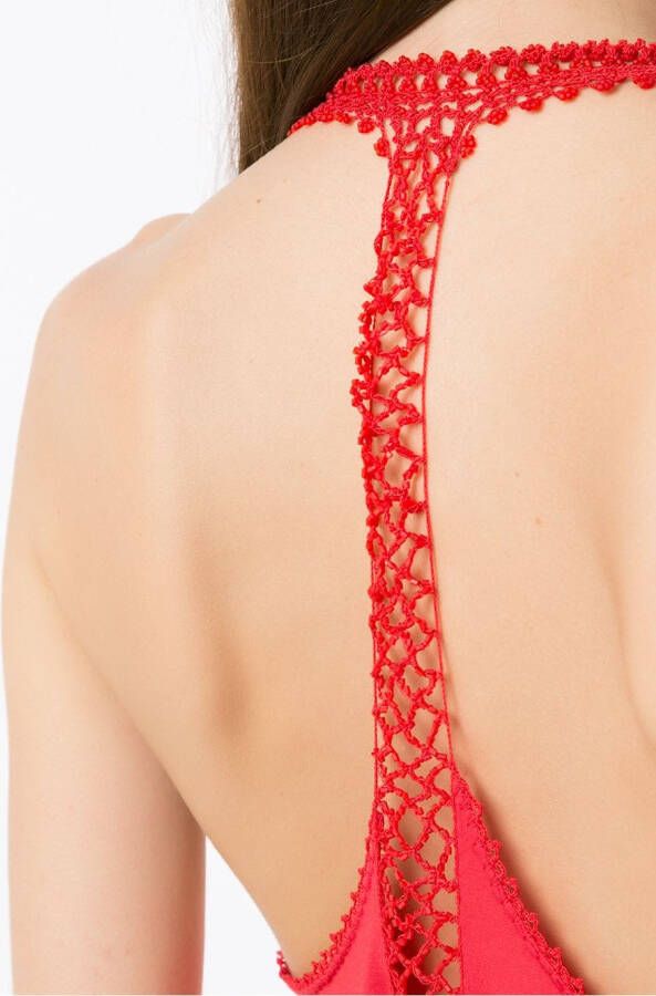 Amir Slama Mouwloze blouse Rood