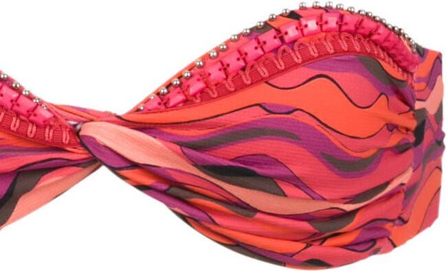 Amir Slama Mouwloze top Roze