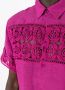 Amir Slama Overhemd met gehaakt vlak Roze - Thumbnail 5