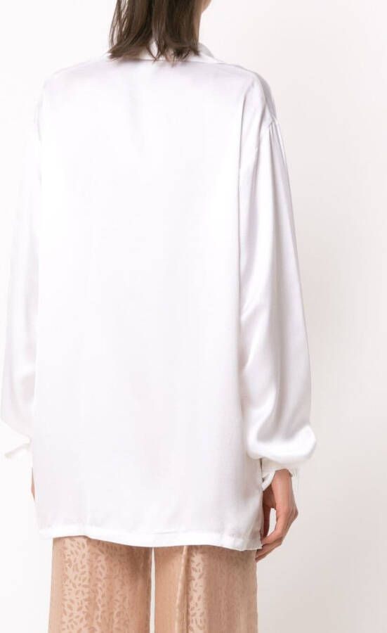 Amir Slama Oversized blouse Wit